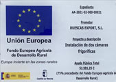 Placa subvención Europea - Almansa